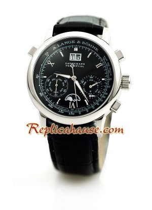 A. Lange Sohne Datograph Perpetual Leather Reloj