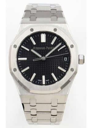 Reloj Royal Oak 15510 con esfera negra, MVMNT con volante de inercia variable, superclon