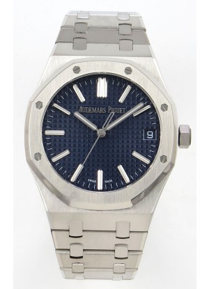 Reloj Royal Oak 15510 con esfera azul, MVMNT con volante de inercia variable, superclon