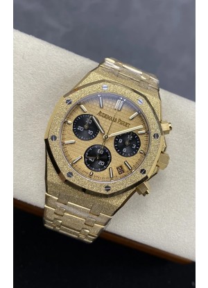Reloj Royal Oak Chrono 26240 Superclon de oro amarillo esmerilado