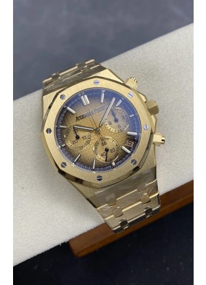 Reloj Royal Oak Chrono 26240 Superclon de oro amarillo con esfera ahumada