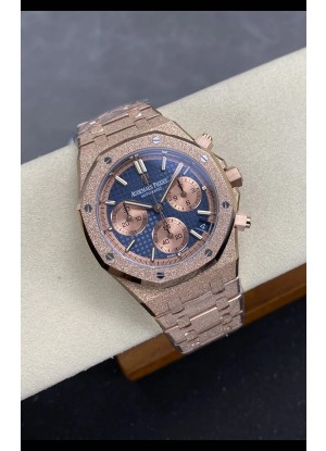 Reloj Royal Oak Chrono 26240 Superclon de oro rosa esmerilado
