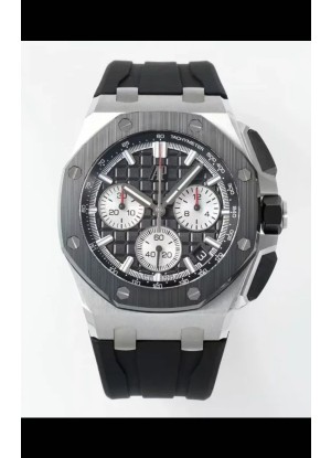Reloj Royal Oak Offshore Chronograph 26420 con esfera negra, superclon