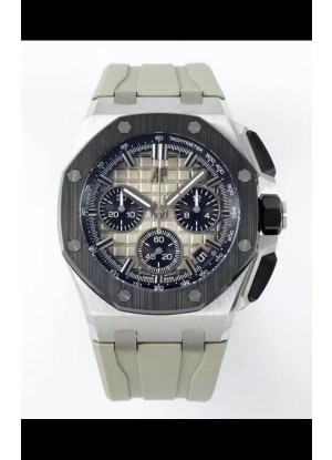 Reloj Royal Oak Offshore Cronógrafo 26420 con esfera ahumada, réplica de alta calidad