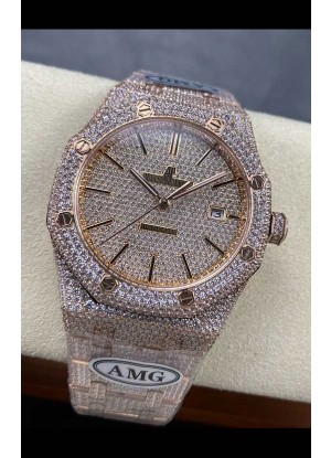 Reloj Royal Oak 15400 Iced Out Superclon Edition 9 Superclon