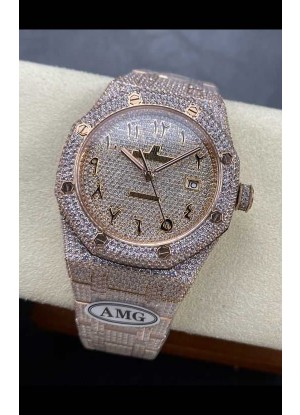 Reloj Royal Oak 15400 Iced Out Superclon Edition 10 Superclon