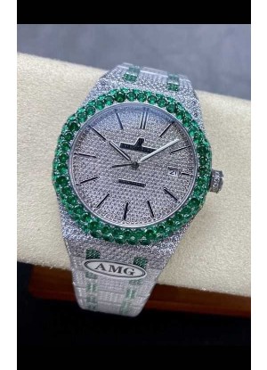 Reloj Royal Oak 15400 Iced Out Superclon Edition de 14 pulgadas