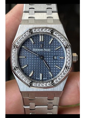 Reloj Royal Oak 67651IP de 33 mm, esfera blanca, 904L, superclon