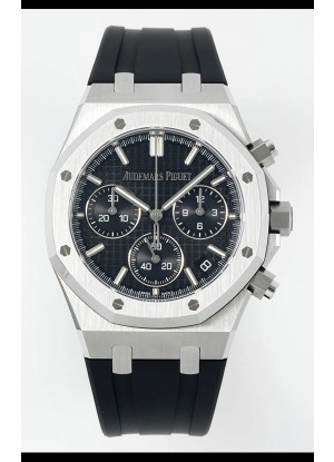 Reloj Royal Oak Chrono 26240 con esfera negra, superclon