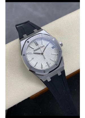Reloj Royal Oak 15510 Superclon de 41 mm con esfera blanca y caja de acero