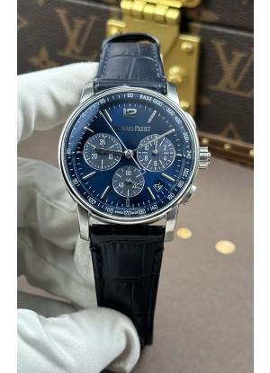 Reloj Superclon AP CODE 11.59 26393ST con cronógrafo y esfera azul