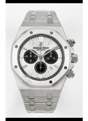 Reloj Royal Oak Chrono 26331 con esfera blanca, superclon