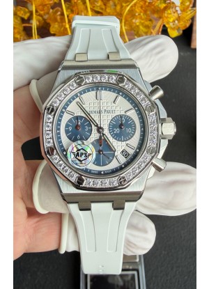 Reloj Royal Oak Chrono 26231 con caja de acero y correa de caucho, réplica de alta calidad