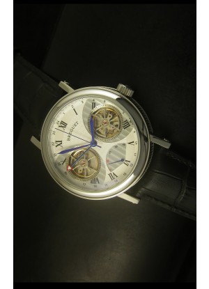 Breguet Dual Tourbillon Reloj con Movimiento Japonés