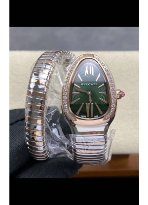 Reloj réplica Serpenti Superclon con esfera verde bicolor
