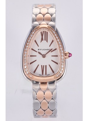 Reloj Super Clon Serpenti Seduttori con caja de oro rosa en dos tonos