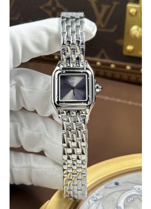 Reloj Cartier Panthère Superclon con caja de acero de 22 mm y esfera gris