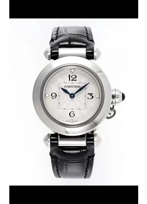 Reloj Pasha De Cartier con caja de acero de 30 mm, réplica de alta calidad