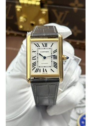 Reloj Cartier Tank Louis automático de 27 mm en oro amarillo, réplica de alta calidad