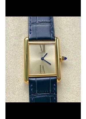 Reloj Cartier Tank Louis de 25 mm con movimiento de cuarzo suizo y caja de oro