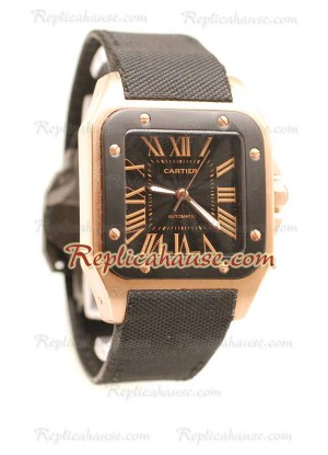 Cartier Santos 100 Carbon Reloj Suizo