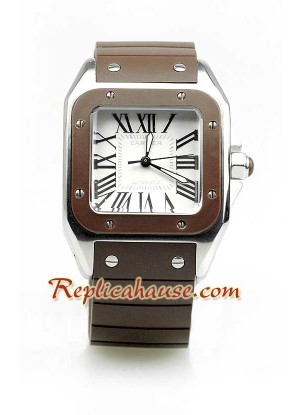 Cartier Santos 100 Suizo Dama Reloj Réplica