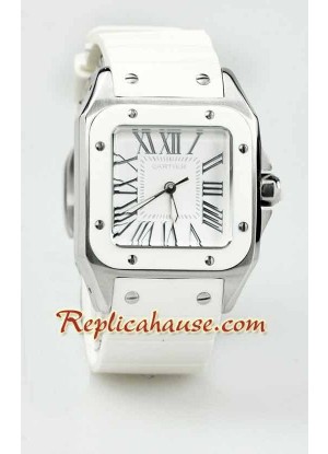 Cartier Santos 100 Suizo Dama Reloj Réplica