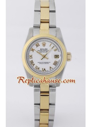 Rolex Réplica Datejust - Two-tone- Dama -