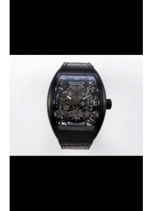 Reloj Franck Muller V45 Tourbillon Skeleton DLC Superclon