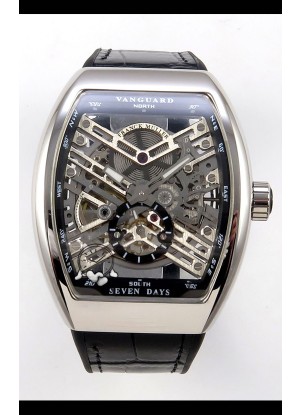 Reloj Franck Muller V45 Tourbillon Skeleton de acero Superclon