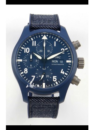 Reloj IWC PILOT'S Cronógrafo Top Gun Oceana Blue Superclon