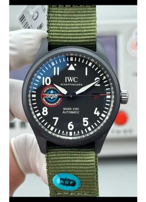 Reloj IWC PILOT'S Mark XVIII Top Gun con caja de cerámica, superclon