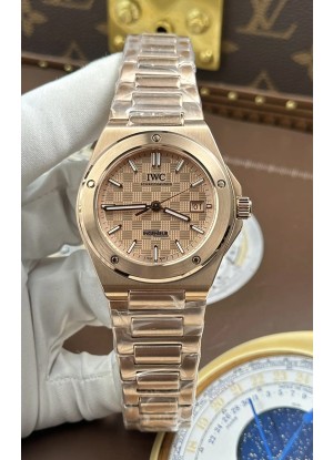 Reloj IWC Ingenieur Superclon con caja y esfera de oro rosa