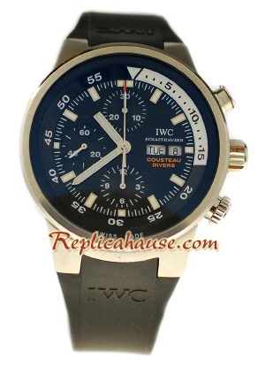 IWC Aquatimer Cronógrafo Cousteau Divers Reloj Suizo de imitación