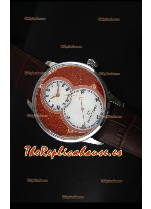 Jaquet Droz Grande Seconde Reloj de Acero Inoxidable Dial en Rojo