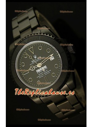 Rolex Submariner Edición STEALTH MK IV Reloj Réplica Suiza, correa con recubrimieto en PVD