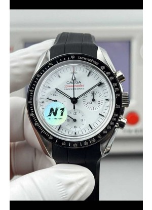 Reloj Omega Speedmaster Moonwatch Cronógrafo con Esfera Blanca Superclon