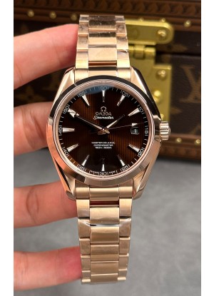 Reloj Omega De-Ville Superclon de 41 mm con esfera marrón y oro rosa