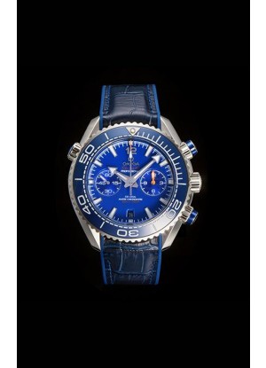 Reloj Omega Speedmaster Planet Ocean Blue con esfera y bisel Superclon