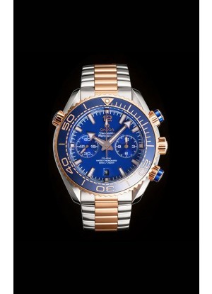 Reloj Omega Speedmaster Planet Ocean Blue con esfera y bisel Superclon