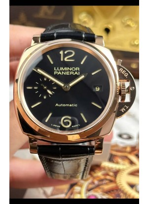 Reloj Panerai Luminor Due PAM908 Superclon de 38 mm en oro rosa