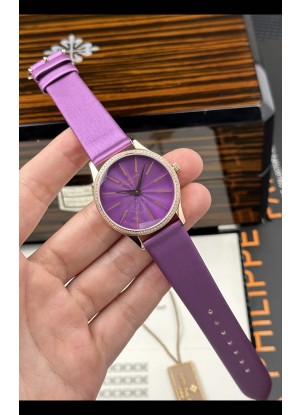 Reloj Patek Philippe Calatrava 4997 Superclon de oro rosa con esfera morada