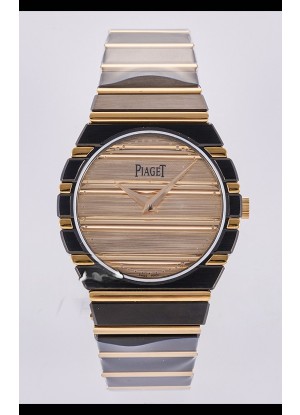 Reloj Piaget Polo 79 Superclon de 39 mm con caja bicolor oro rosa y negra