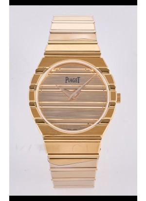 Reloj Piaget Polo 79 Superclon de 39 mm con caja y esfera de oro rosa