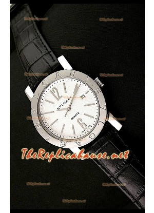 Bvlgari Bvlgari Reloj Japonés con Esfera Blanca