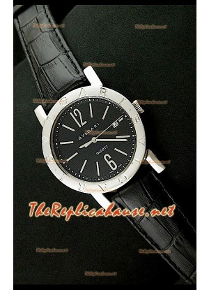 Bvlgari Bvlgari Réplica Japonesa Reloj con Correa de Piel