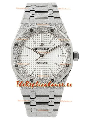 Audemars Piguet Royal Oak Frosted 37MM Self-Winding Dial Blanco Reloj Réplica Espejo 1:1