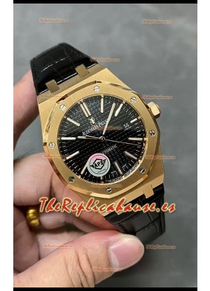 Audemars Piguet Royal Oak 15510 50 Aniversario 41MM Dial Negro Oro Rosado 41MM Répilca a Espejo 1:1
