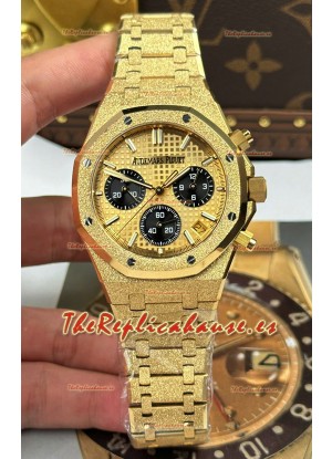 Reloj Audemars Piguet Royal Oak Cronógrafo 26240BA Oro Amarillo Esmerilado, Super Clon