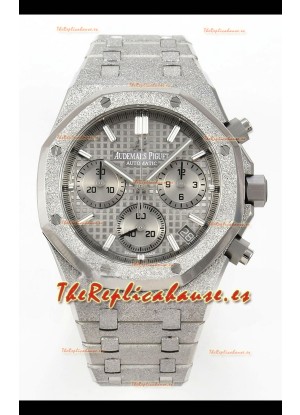 Reloj Audemars Piguet Royal Oak Cronógrafo 26240BC con Dial Gris Esmerilada, Super Clon.